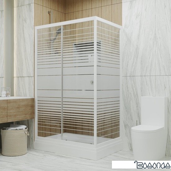 Душевой уголок Triton Фьюжн А1 120х80 (полосы) фото 3