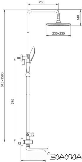Душевая система Gappo G2449 фото 2
