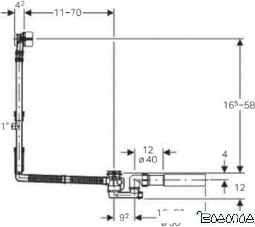 Сифон Geberit 150.711.21.1