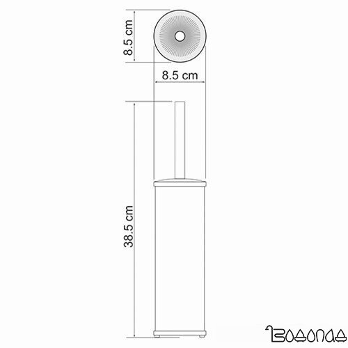 Ершик для унитаза Wasserkraft K-1027Black фото 4