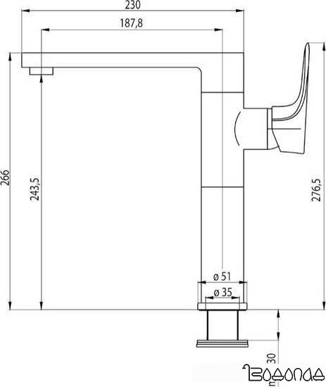 Смеситель Deante Gardenia BES B630