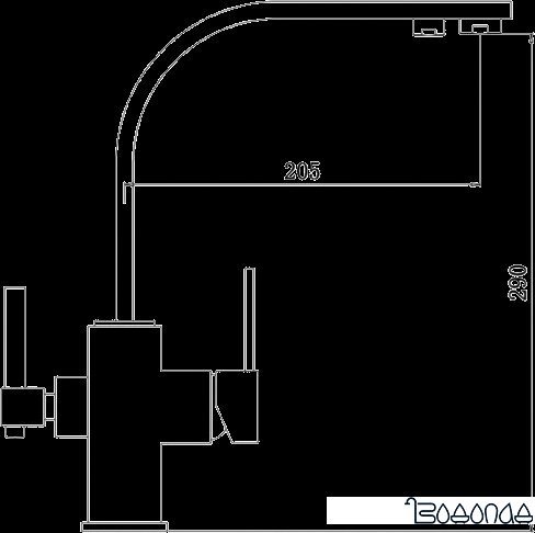Смеситель ZorG ZR 332 YF Никель