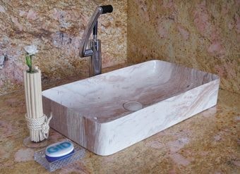 Умывальник Gid MNC596 (коричневый/белый)