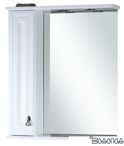 Misty Шкаф с зеркалом Лувр 85 L (Белый) фото 4