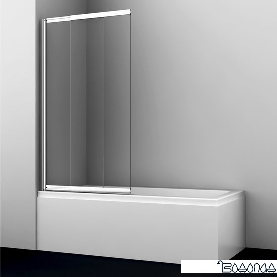 Стеклянная шторка для ванны Wasserkraft Main 41S02-80 WasserSchutz фото 3