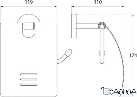Держатель для туалетной бумаги IDDIS Gezanne L096B
