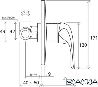 Смеситель Ravak Rosa RS 062.01 [X070015]