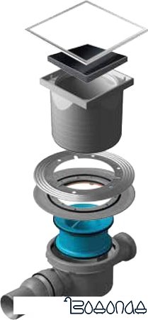 Трап/канал Pestan Confluo Standard Black Glass 2 фото 1