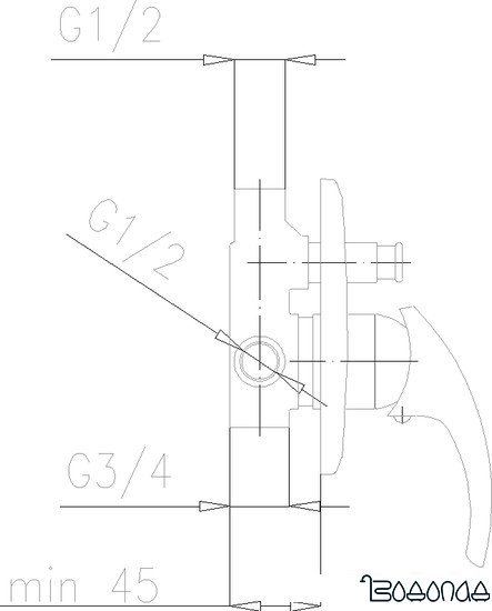 Смеситель Armatura Ametyst 409-410-00