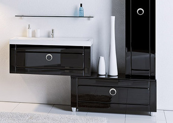 Aqwella Тумба Инфинити 100 [Inf.03.10/BLK]