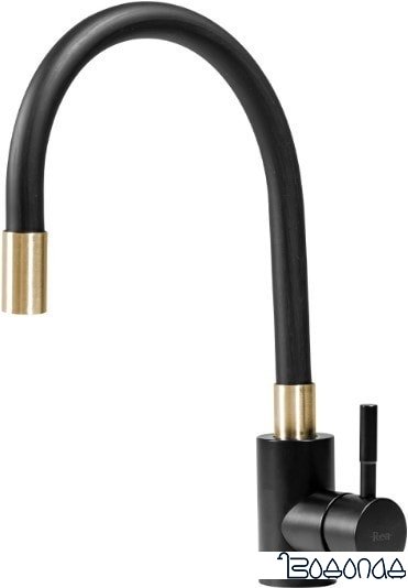 Смеситель Rea Clever REA-B5219 (черный/золотой)
