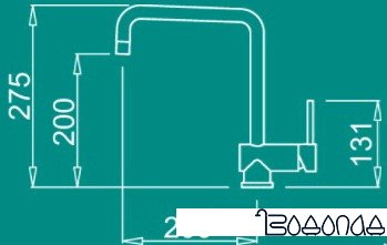 Смеситель Elleci Senna Nero G54 фото 2