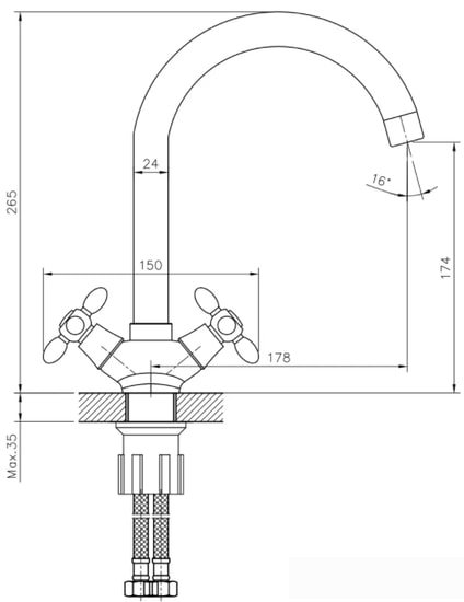 Смеситель Decoroom DR53028