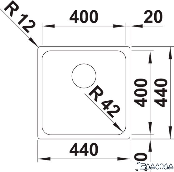Кухонная мойка Blanco Solis 400-IF 526118 (полированная) фото 2