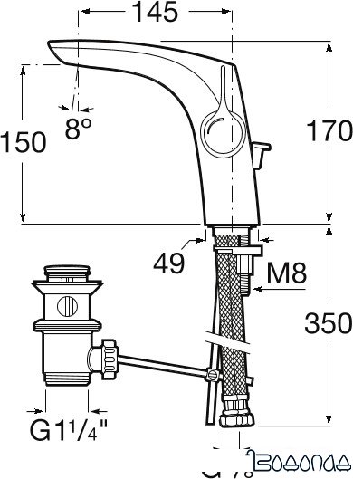 Смеситель Roca Insignia A5A333AC00
