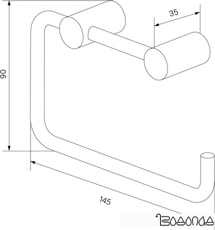 Держатель для туалетной бумаги IDDIS Petite PETSS00i43 фото 3