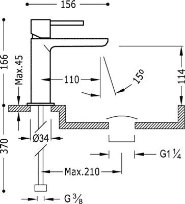 Смеситель Tres 06210302D