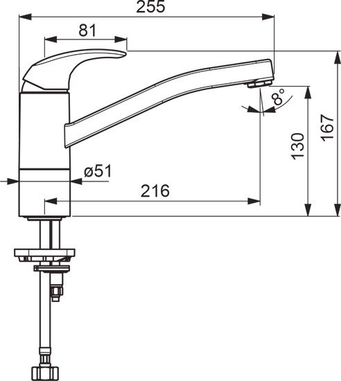 Смеситель Oras Polara 1420F