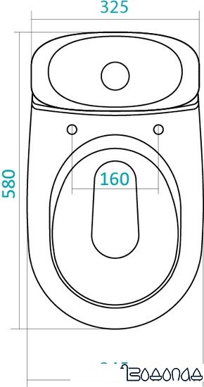 Унитаз Santek Римини (1WH302130)