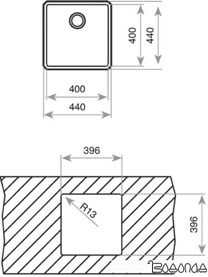 Кухонная мойка TEKA Be Linea RS15 40.40