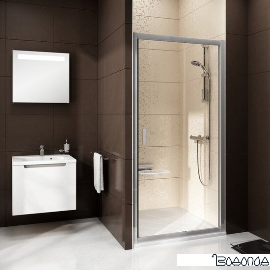 Душевая дверь Ravak Blix BLDP2 120 (серебристый/grape) фото 2