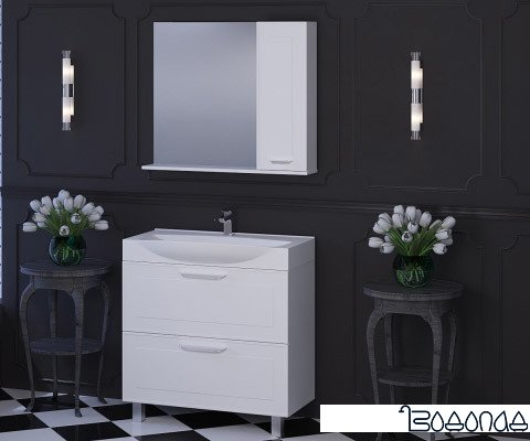 АВН Тумба под умывальник Манчестер с ящиками 85 (белый)