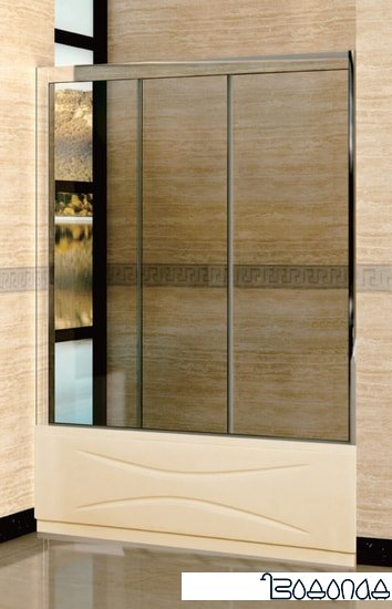 Шторка RGW SC-41 150 см (прозрачное/хром)