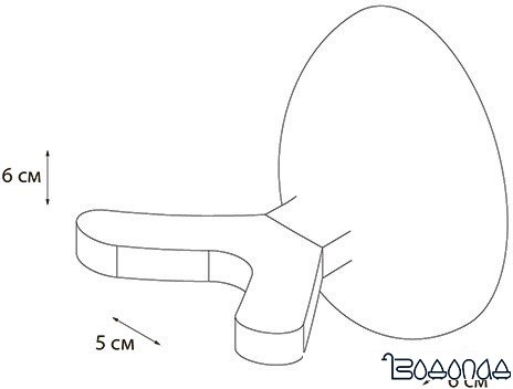 Крючок для ванны Grampus Briz GR-3005