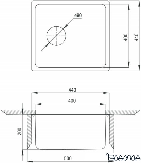 Кухонная мойка Deante Egeria ZPE 010B Кухонная мойка Deante Egeria ZPE 010B