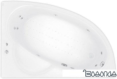 Ванна Poolspa Klio Asym 150 x 100