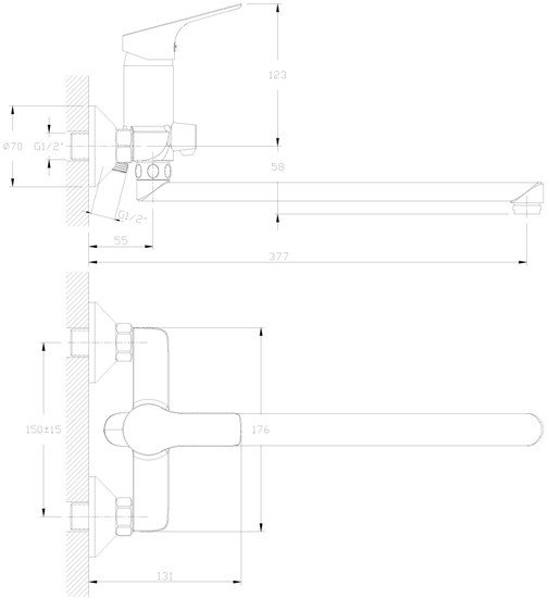 Смеситель Rossinka Silvermix RS29-33 фото 2