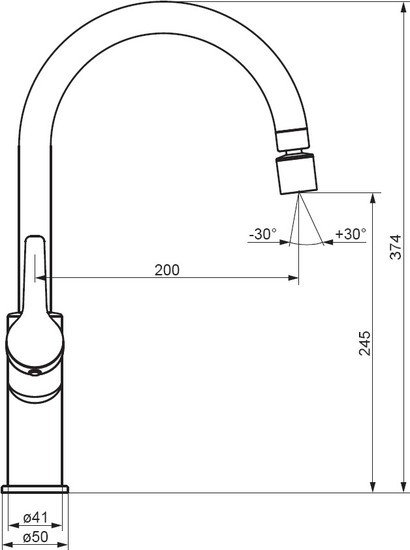 Смеситель Damixa Eclipse DX310722000 фото 4