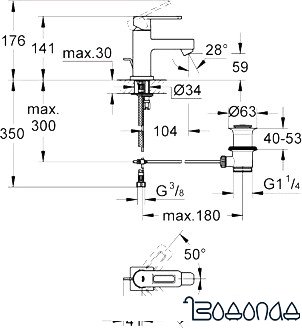 Смеситель Grohe Quadra 32632KS0