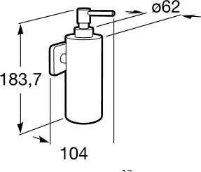 Дозатор для жидкого мыла Roca Victoria A816677001