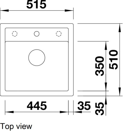 Кухонная мойка Blanco Dalago 5 525871 (черный)