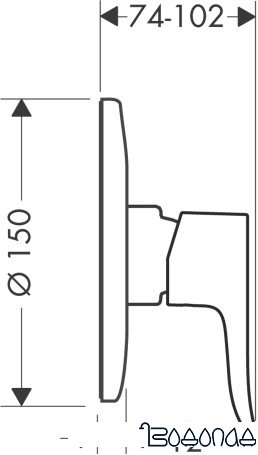 Смеситель Hansgrohe Metris 31686000