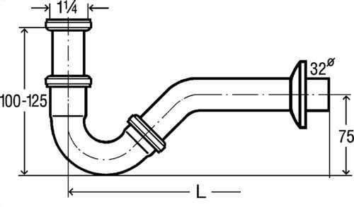 Сифон Viega 5535 124663