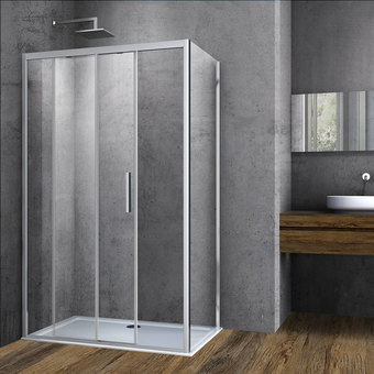 Душевой уголок Vincea Soft VSR-3SO8014CL (хром/прозрачное)