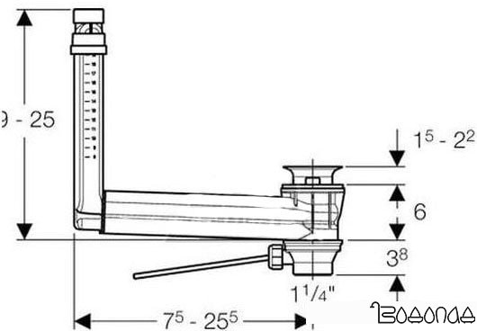 Донный клапан Keramag 521070