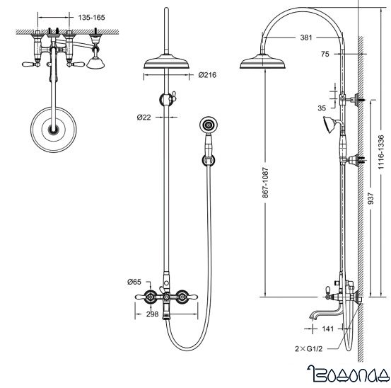 Душевая система Bravat Art F65193CP-A2-RUS