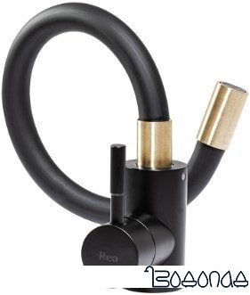 Смеситель Rea Clever REA-B5219 (черный/золотой)