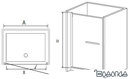 Душевая дверь RGW PA-03 80 см (шиншилла)