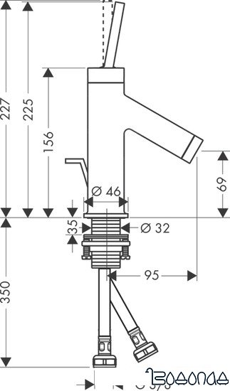 Смеситель Axor Starck 10116000