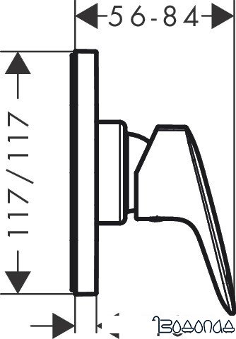 Смеситель Hansgrohe Logis 71604000