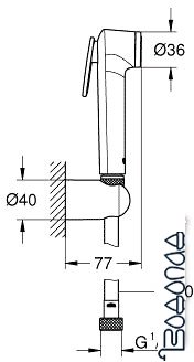 Душевой гарнитур Grohe Tempesta-F Trigger Spray 30 27513001