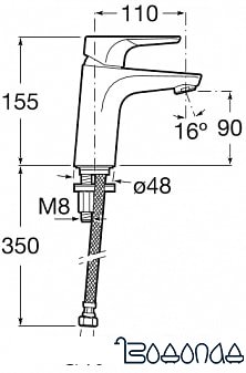 Смеситель Roca Atlas 5A3290C0M