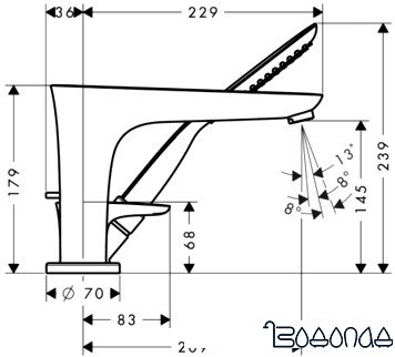 Смеситель Hansgrohe PuraVida 15432000