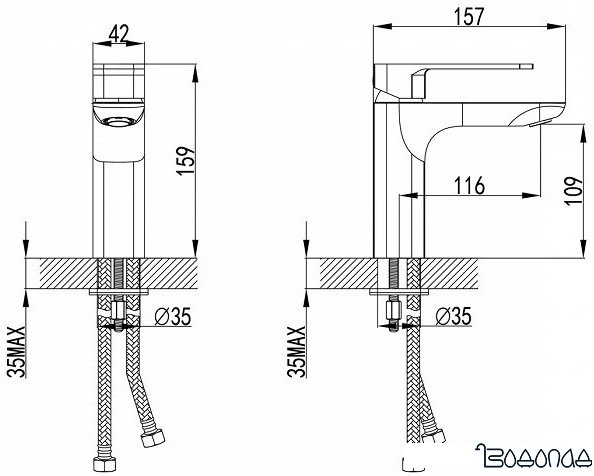 Смеситель IDDIS Slide SLIBL00i01 (черный)