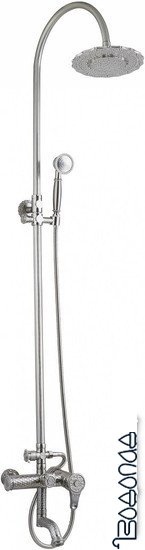 Душевая система ZorG A 402DS-SL (античное серебро)
