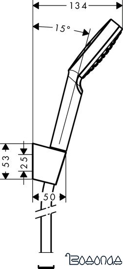 Душевой гарнитур Hansgrohe Crometta 1jet [26567400]